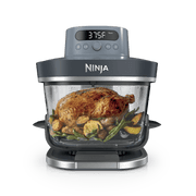 Ninja Crispi® Pro 6-in-1 Glass Air Fryer in Stone and Gold